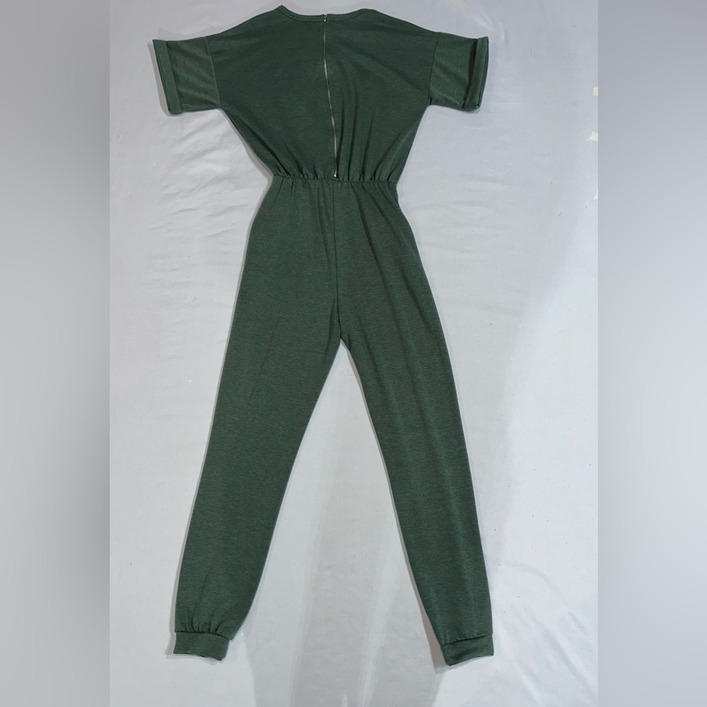 Fashion Nova Green Relaxed Jumpsuit - Picture 2 of 4